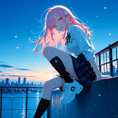 青のはざま | の人気AIイラスト・グラビア