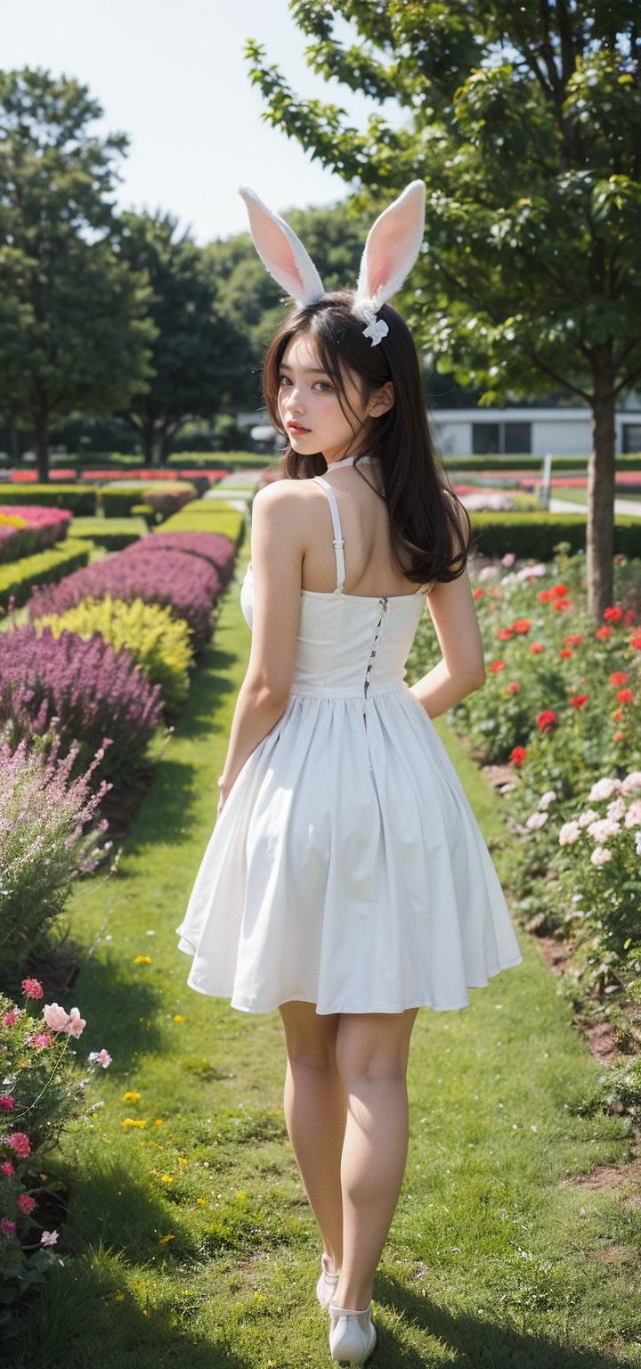 お姉さん、バックショット