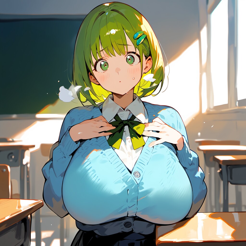 爆乳JK♪　すごく苦労が多いの！♡（7枚）