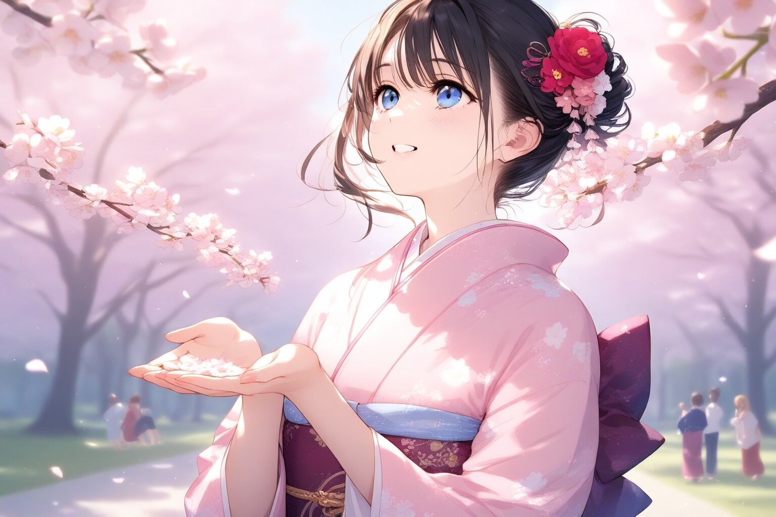 お花見 | の人気AIイラスト・グラビア