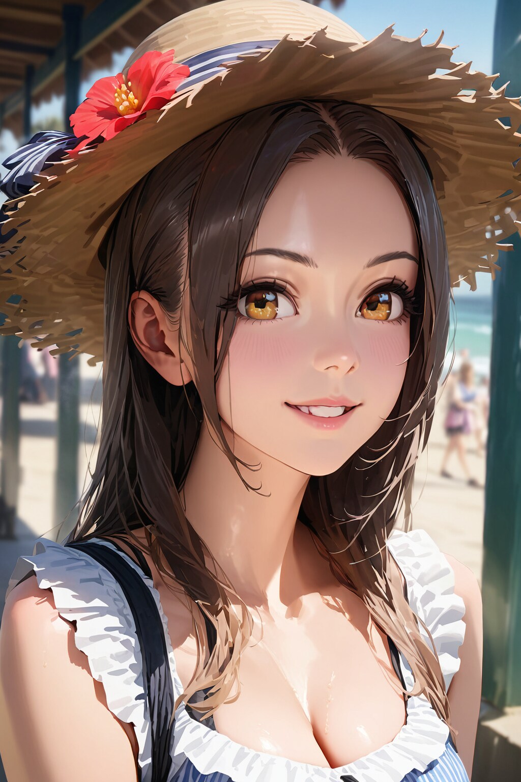 麦わら美人 | の人気AIイラスト・グラビア