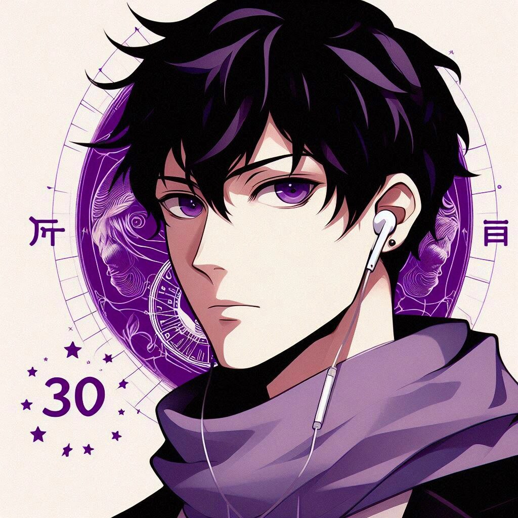 イヤホンと、黒髪短髪男性★その1-2(12枚)