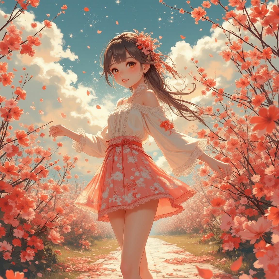 Japanese quince Flower Girl