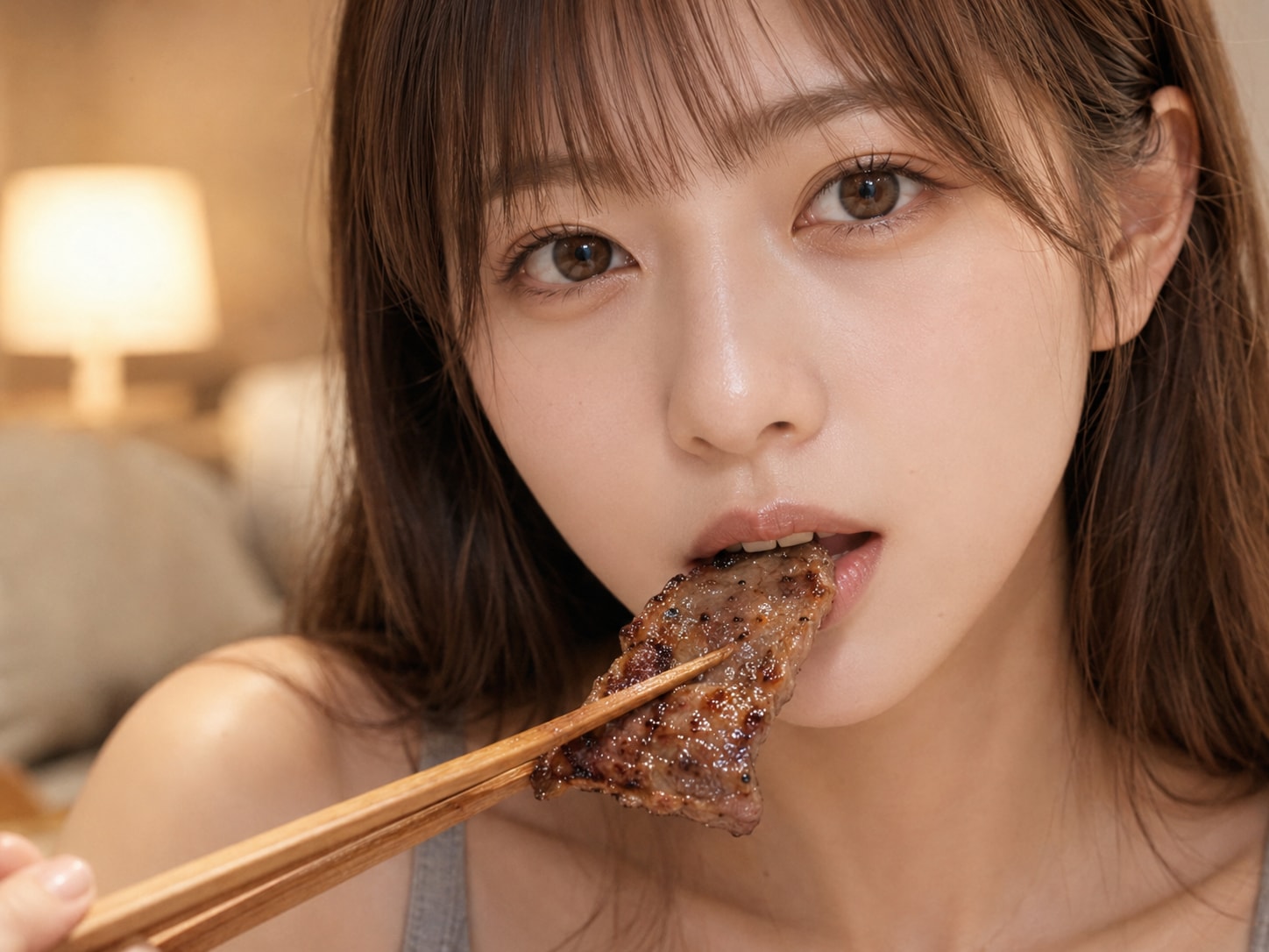 結菜、焼肉 | の人気AIイラスト・グラビア
