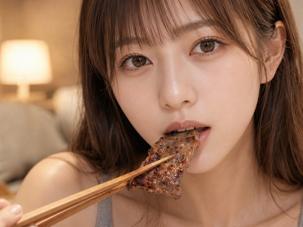 結菜、焼肉