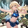 森でモンスターと傭兵団ベアクロウが戦闘中のようだ。 3枚目