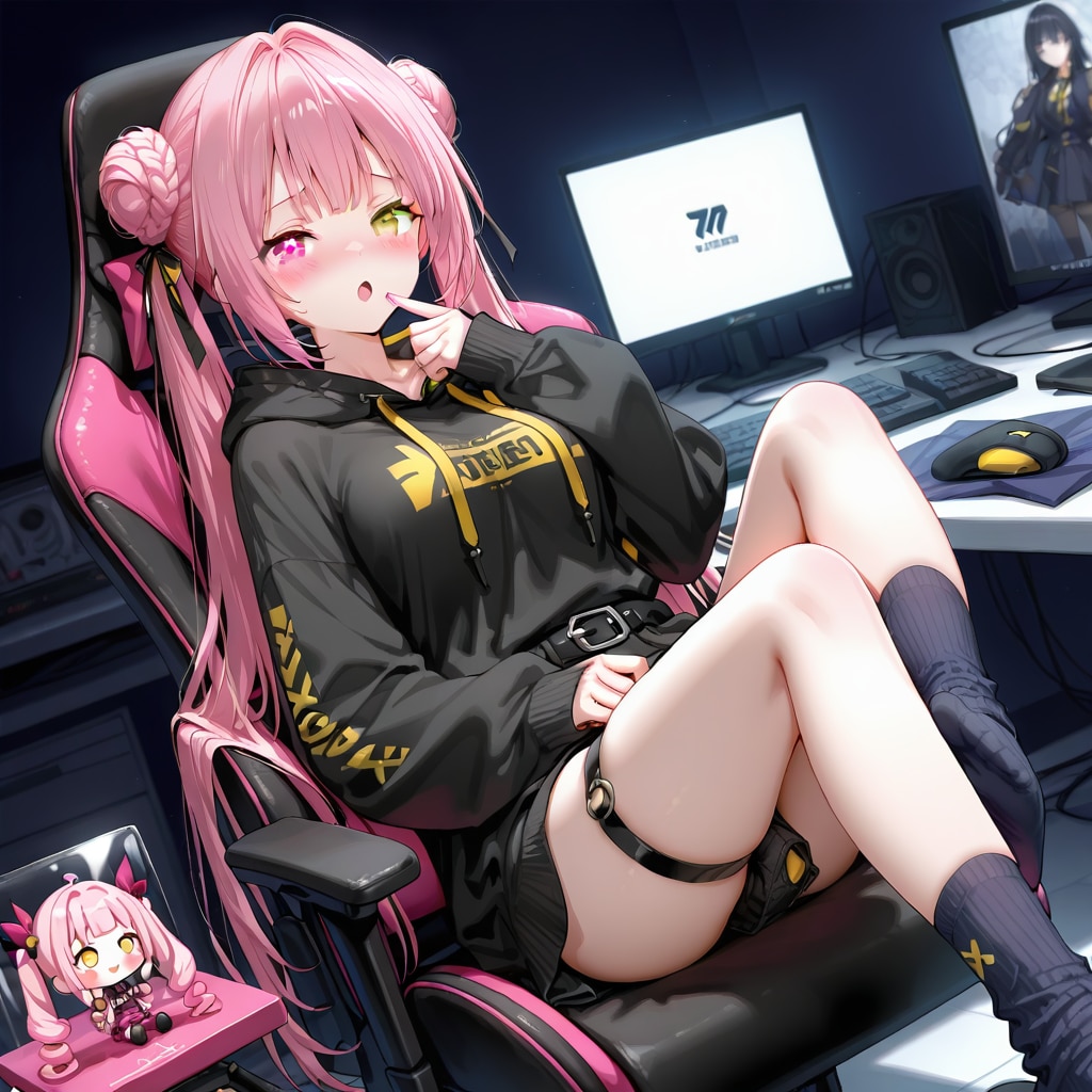 配信者のおだんごツインテール