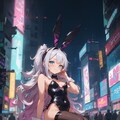 バニーガール×サイバーパンク 2枚目