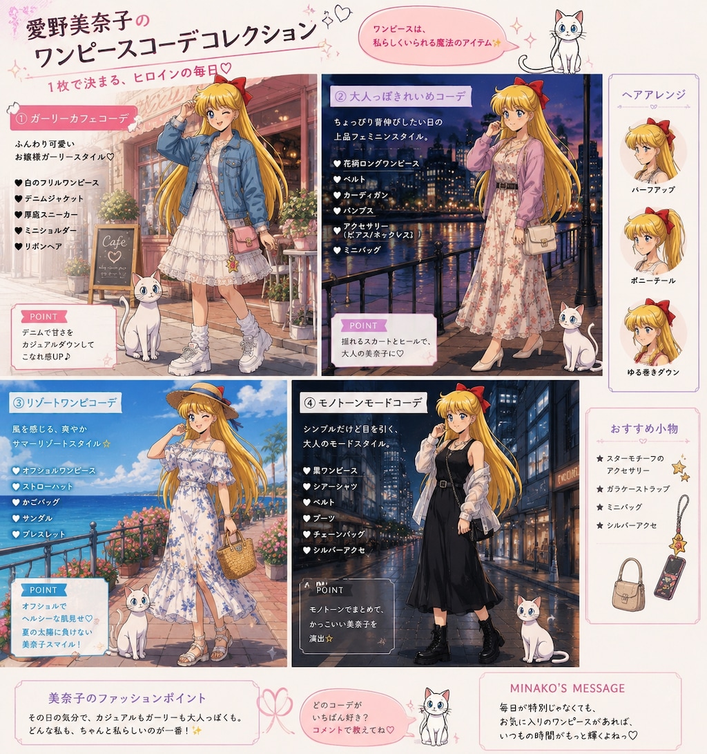 愛野美奈子のコーディネートコレクション