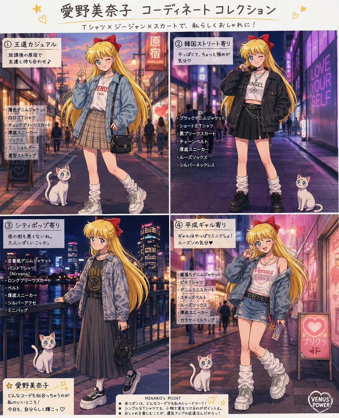 愛野美奈子のコーディネートコレクション
