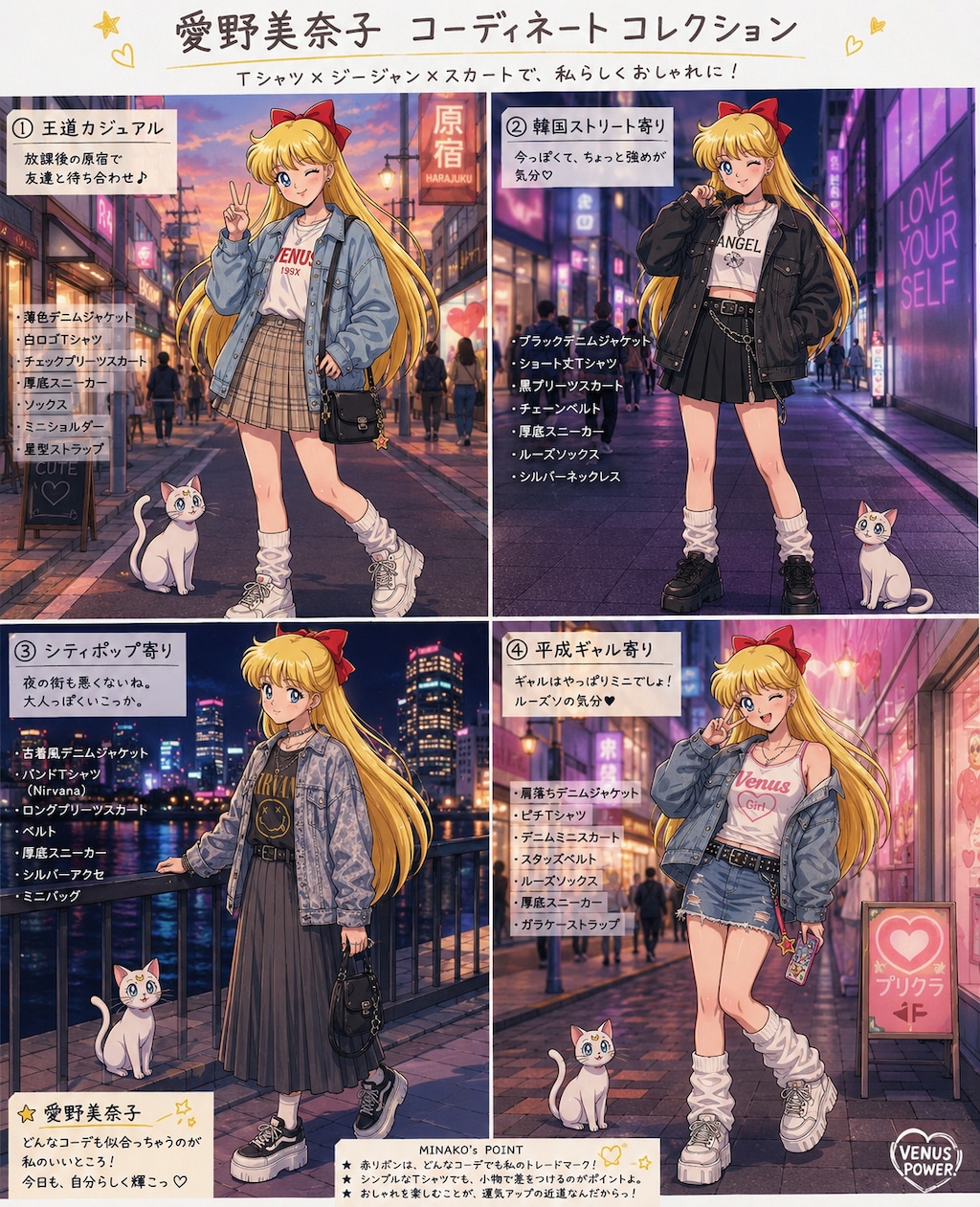愛野美奈子のコーディネートコレクション
