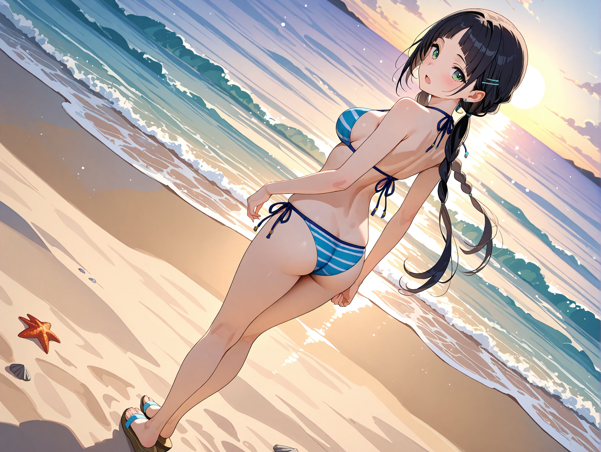 水着姿のこよみちゃん
