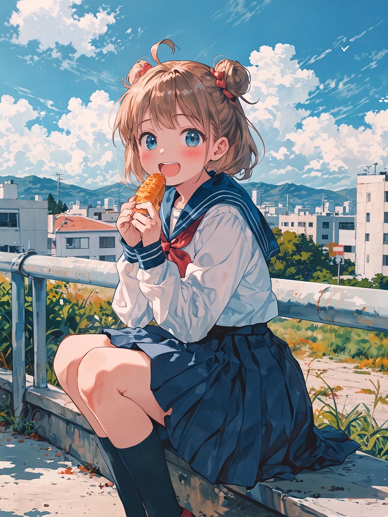 青空クリームパン