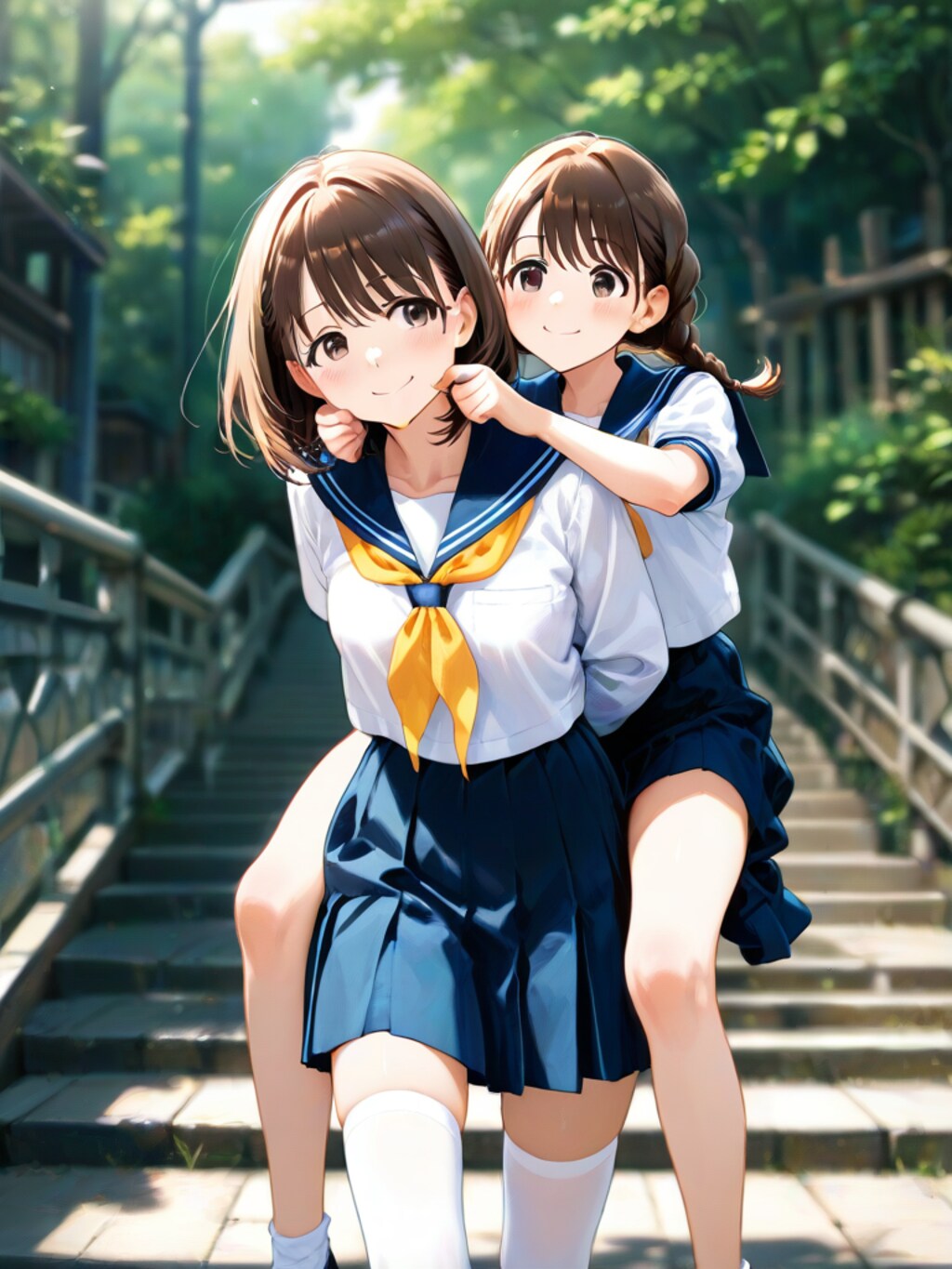 ほっぺた、ぎゅ〜