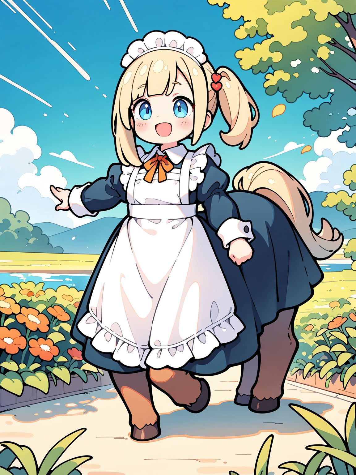 メイド服とケンタウロス | の人気AIイラスト・グラビア