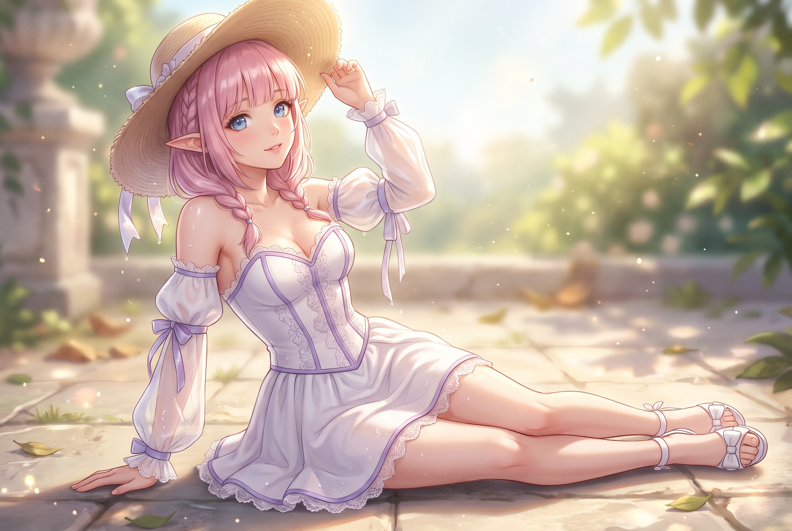 泡花夏帽の微光