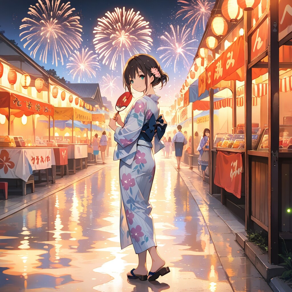夏の思い出。「そろそろ帰ろっか」 | の人気AIイラスト・グラビア