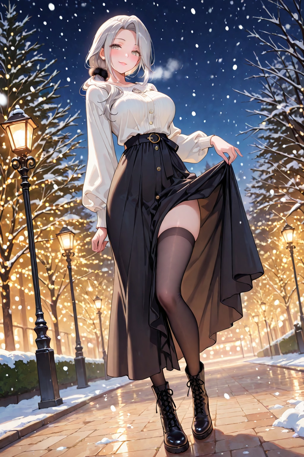 Shirogane Aoi on winter