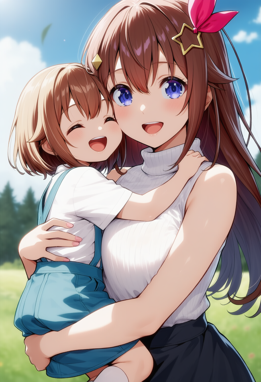 ロリとママの欲張りセット（ときのそら） | の人気AIイラスト・グラビア