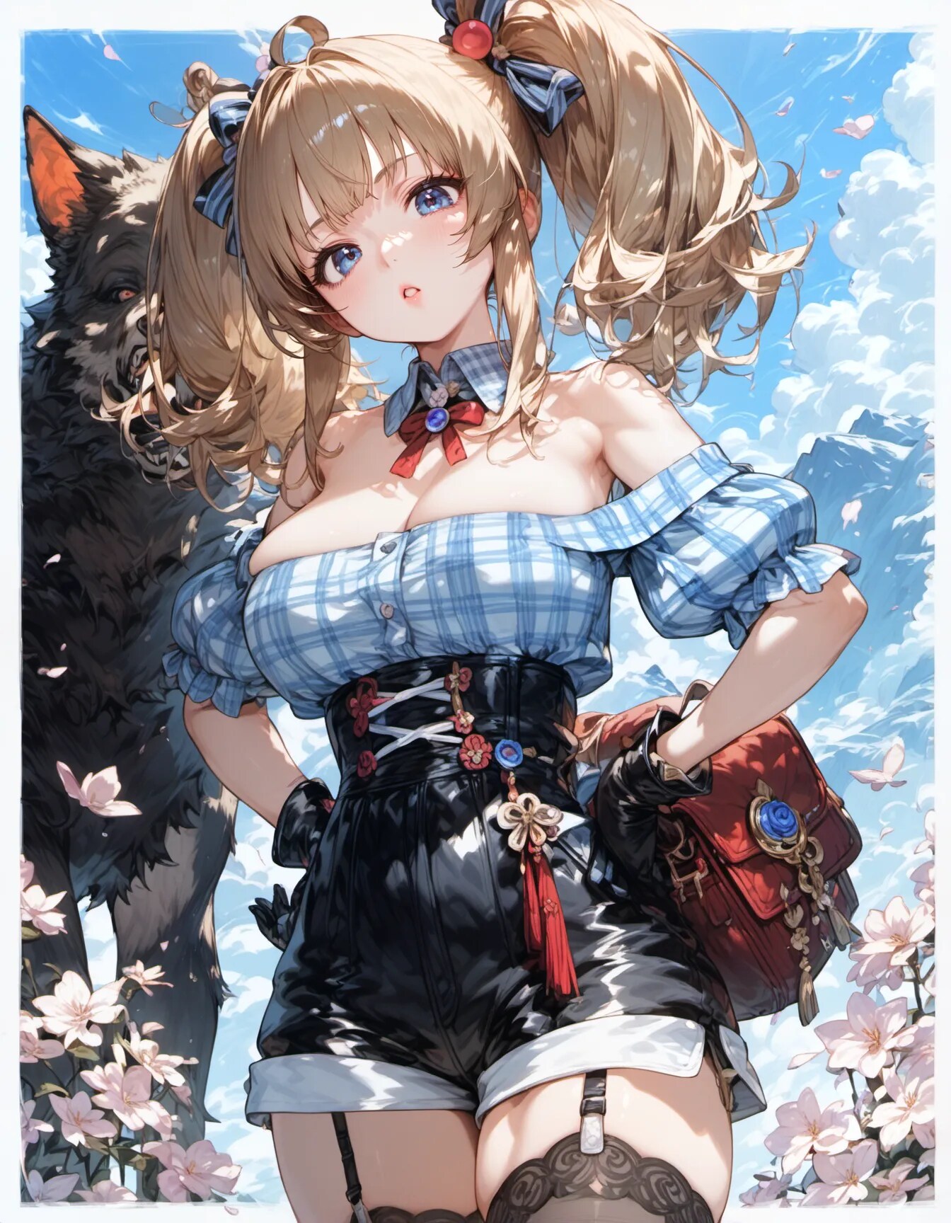 Wolf Behind the Twin Tails | の人気AIイラスト・グラビア