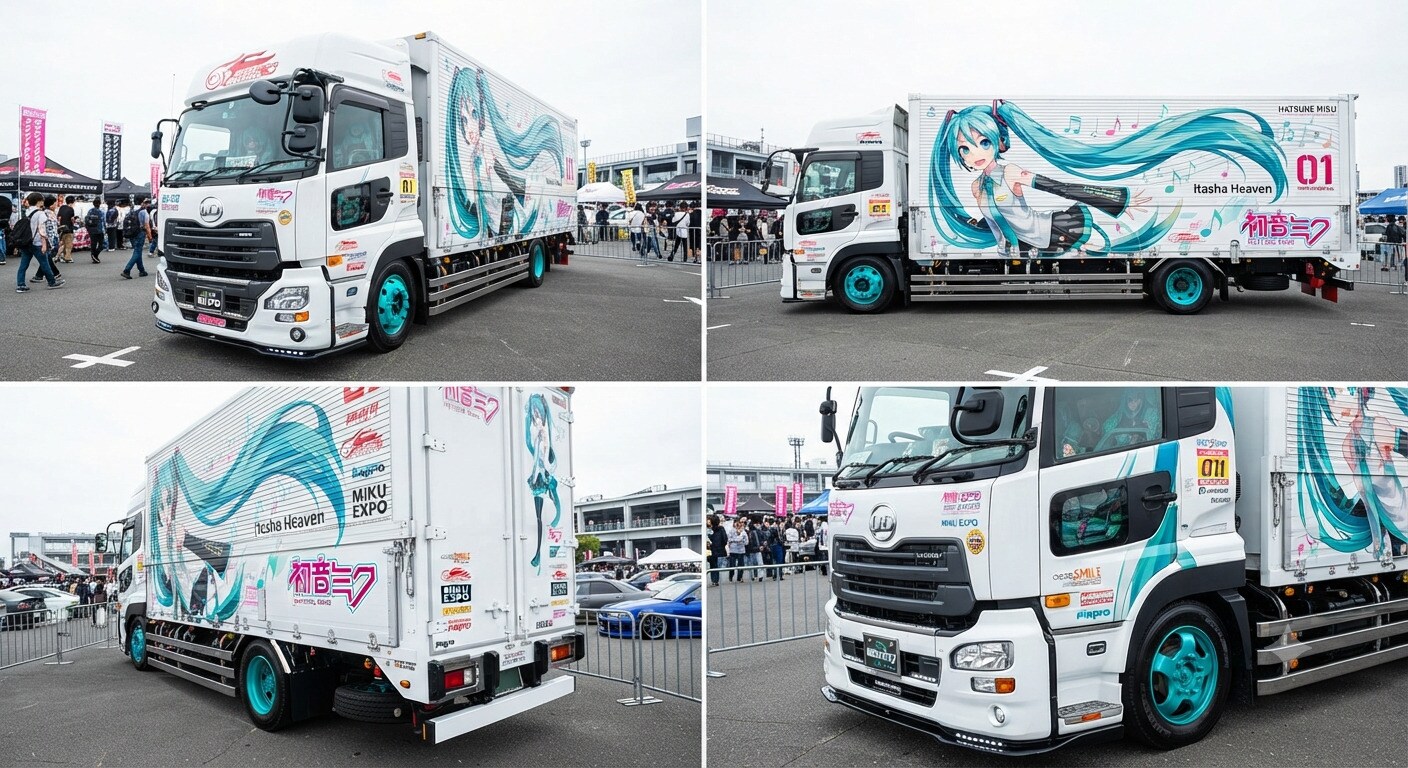 初音ミク痛車UDトラック | の人気AIイラスト・グラビア