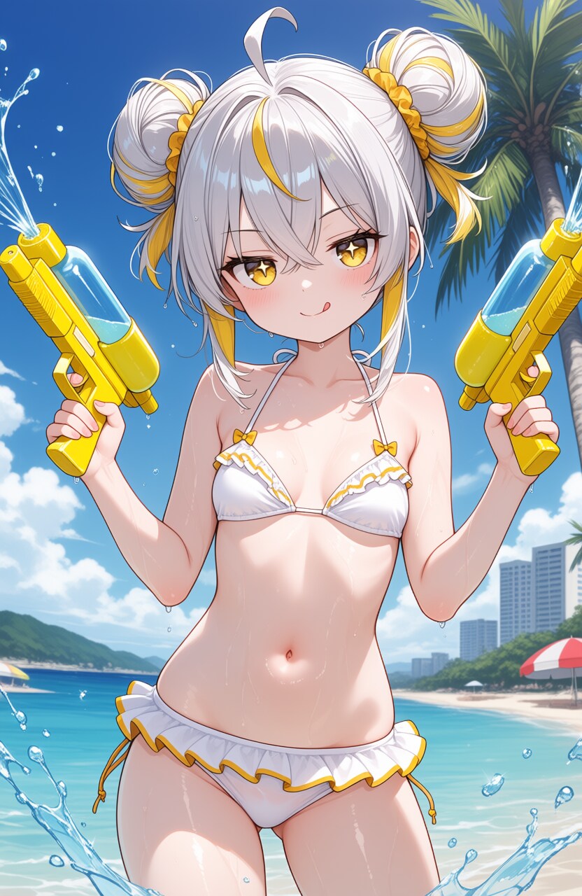 星目ちゃんと水遊び