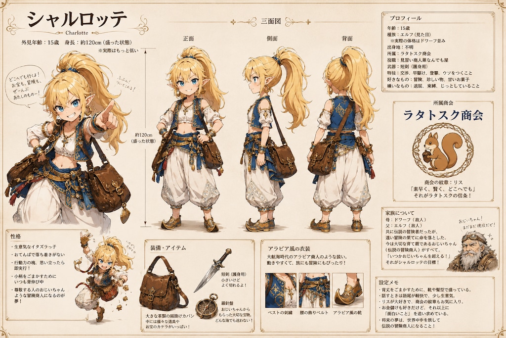 シャルロッテ三面図（新）