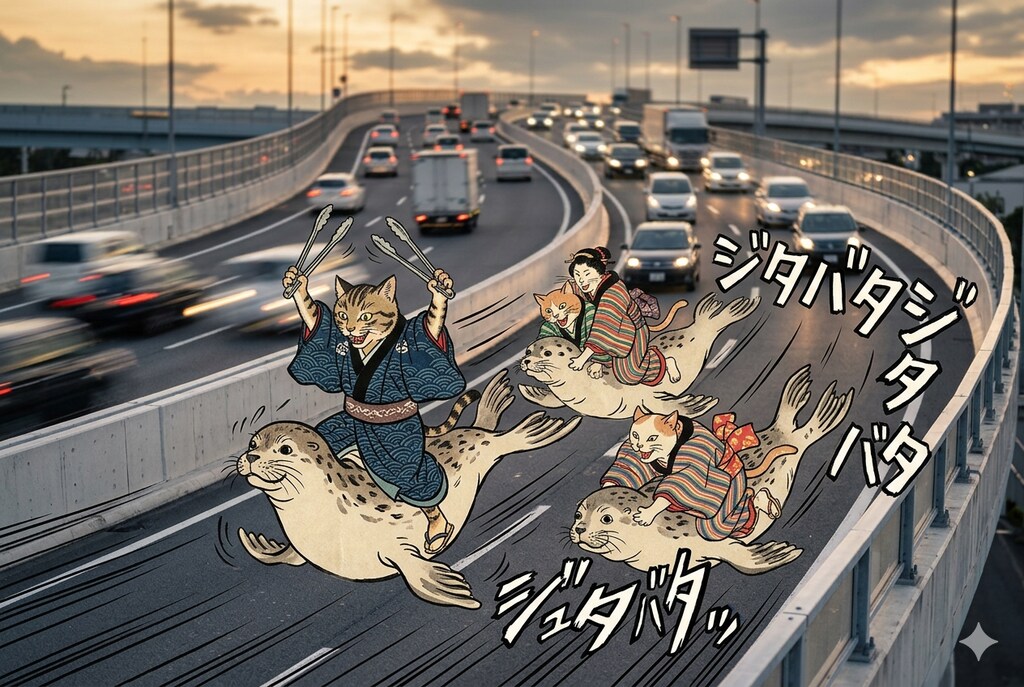 高速道路疾走アザラシ軍を応援します