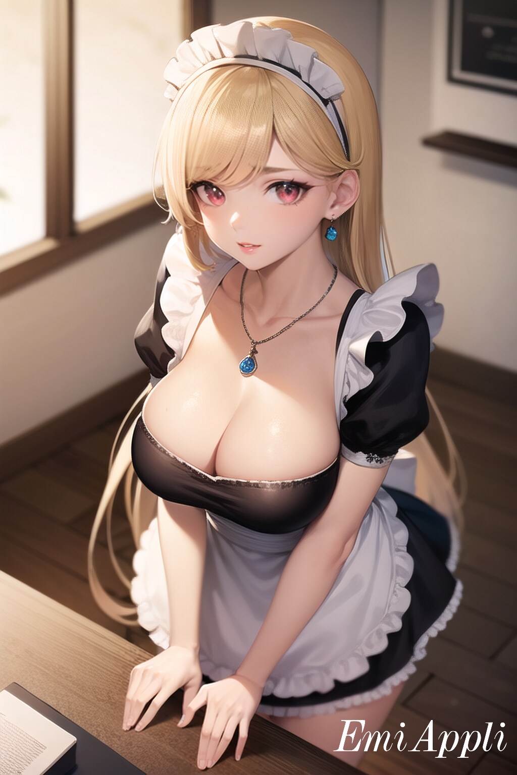 ミニスカメイドのかわいい女の子