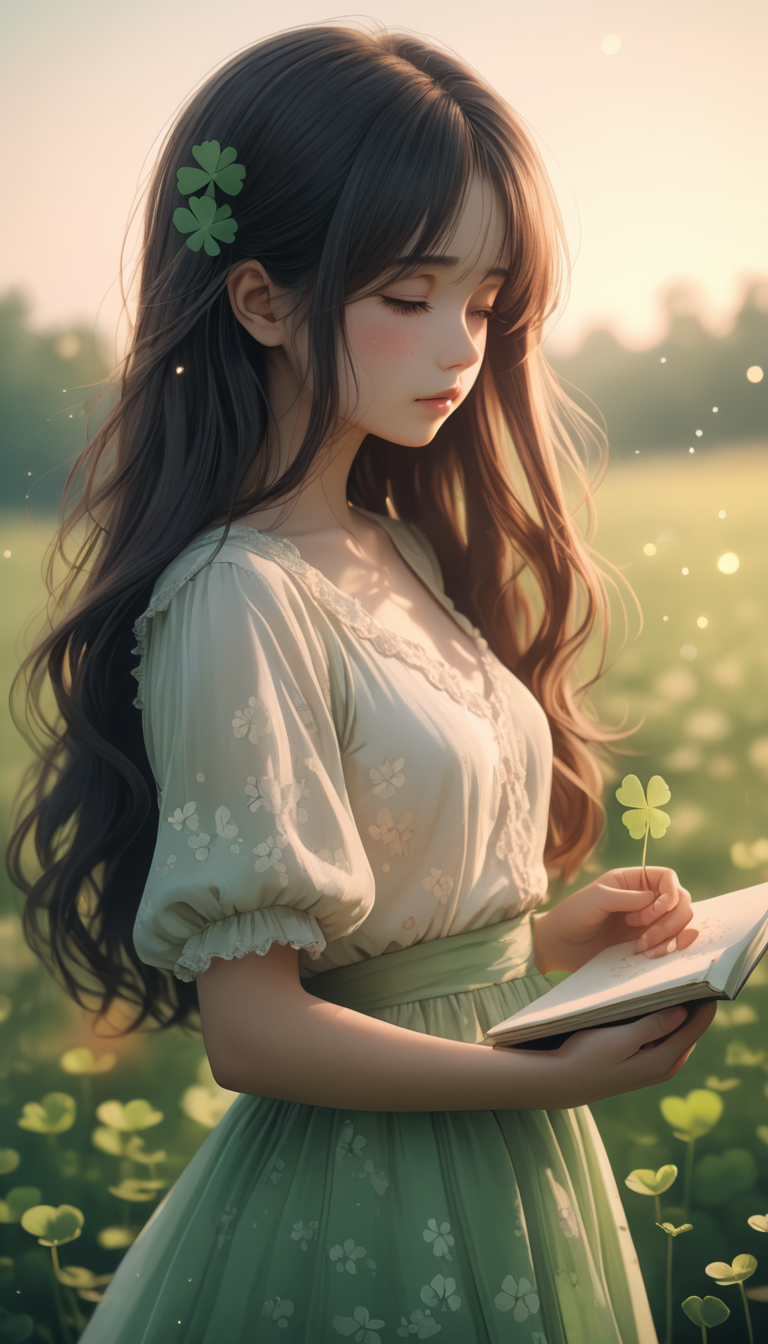 四葉のクローバー | の人気AIイラスト・グラビア
