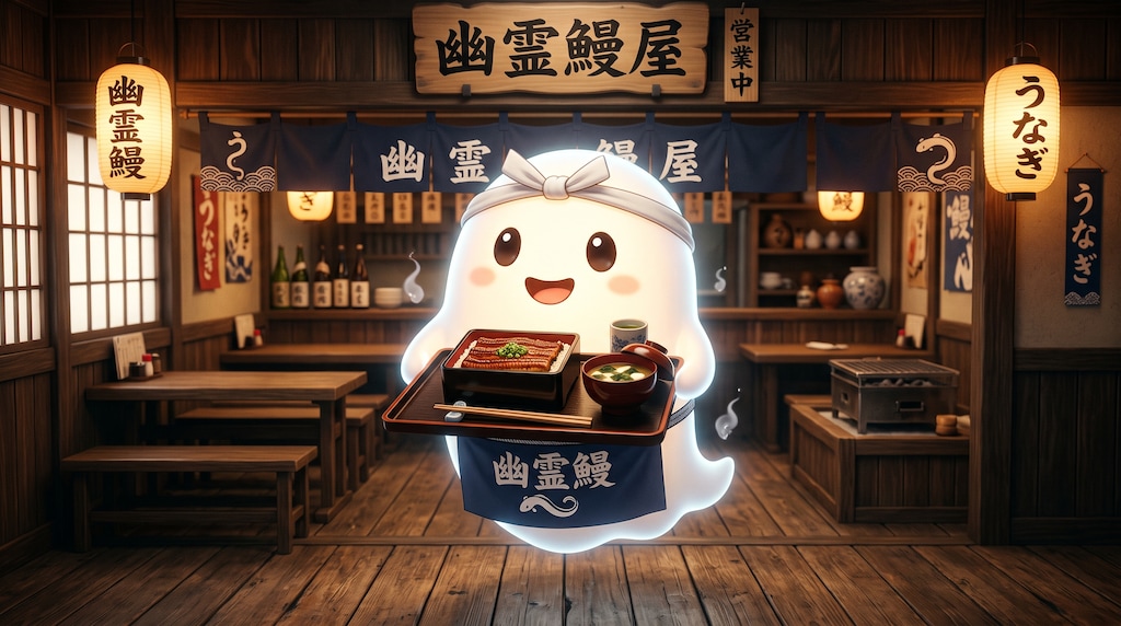 鰻重を提供するお化け大将