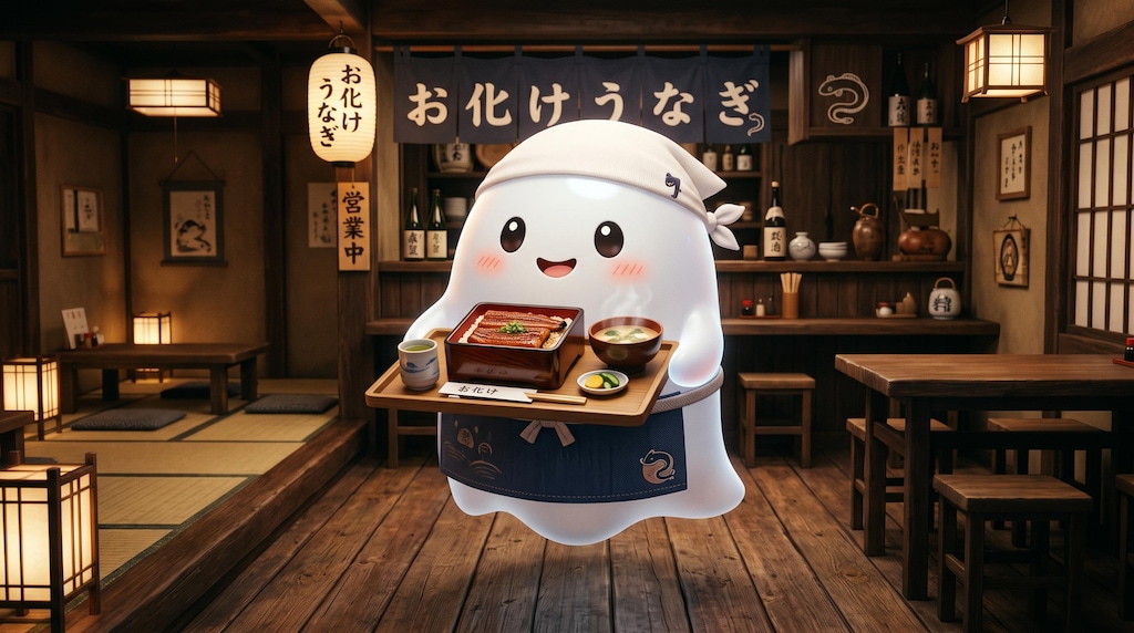鰻重を提供するお化け大将