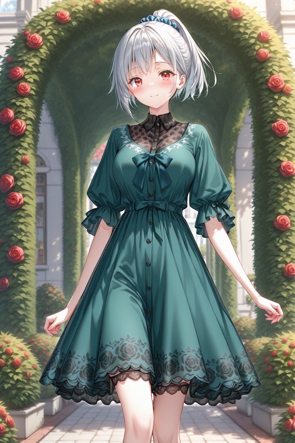 バラ園の雛菊ちゃん