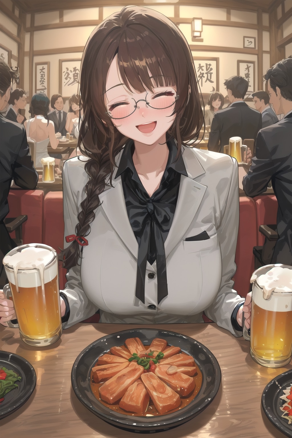 家族には決して見せられない酒癖の悪い忘年会りえさん