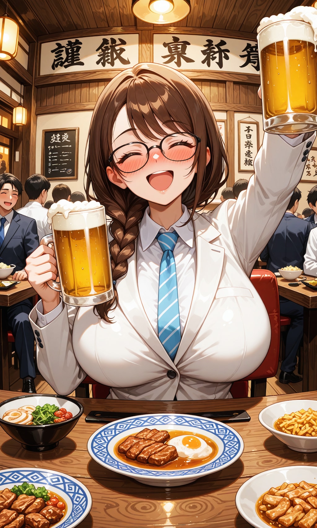 家族には決して見せられない酒癖の悪い忘年会りえさん