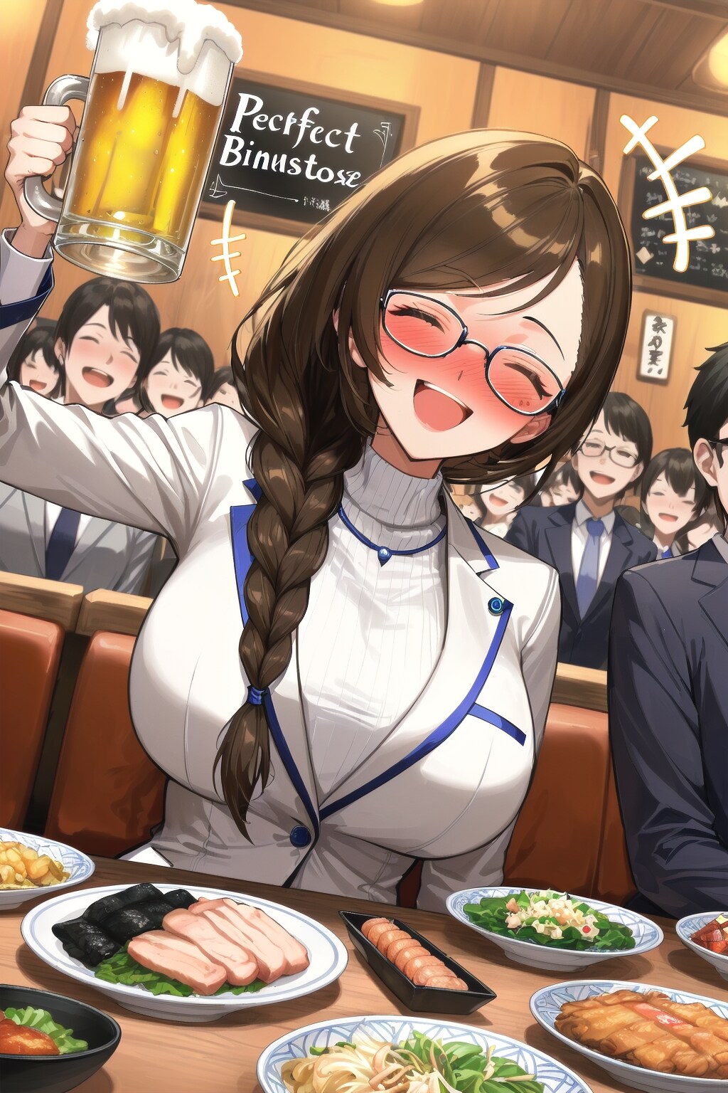 家族には決して見せられない酒癖の悪い忘年会りえさん