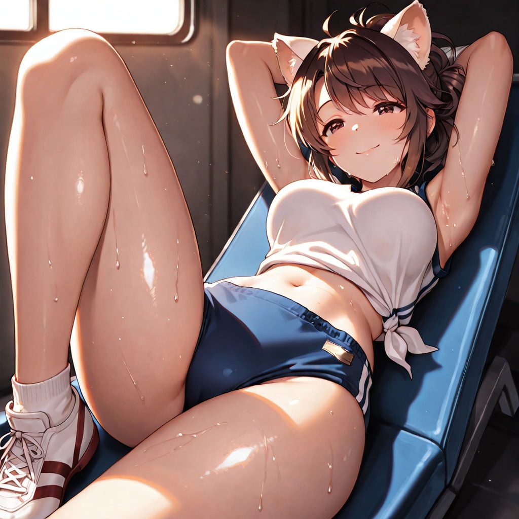 ノースリーブ体操服ブルマ