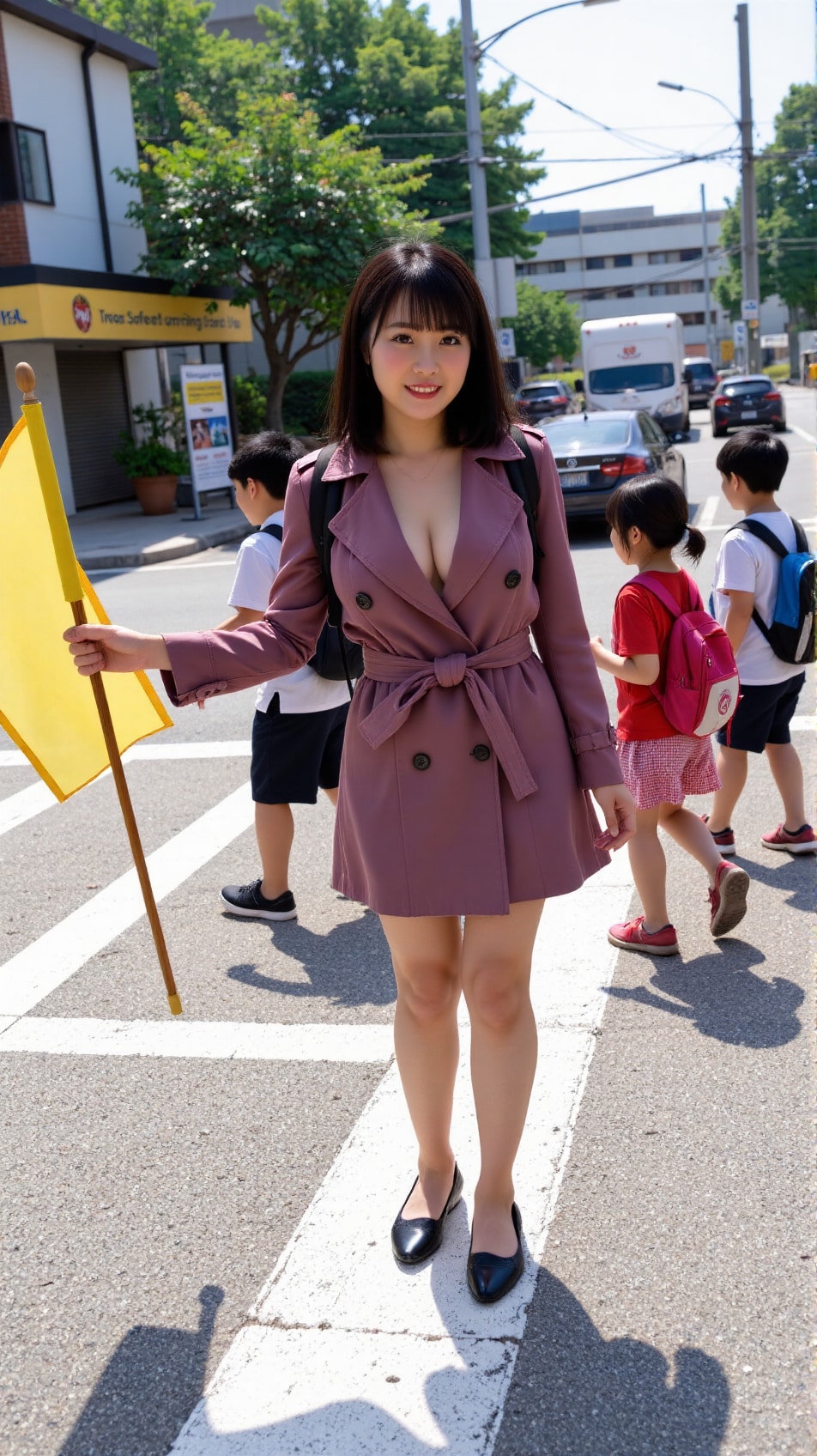 Ep58.近所の子が小学校に通い始めたので、通学姿を見送ろうと、今朝は交通安全の見守りに。つい癖でまたこの格好で⋯w
