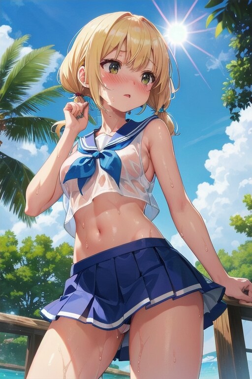 炎天下のセーラーさん