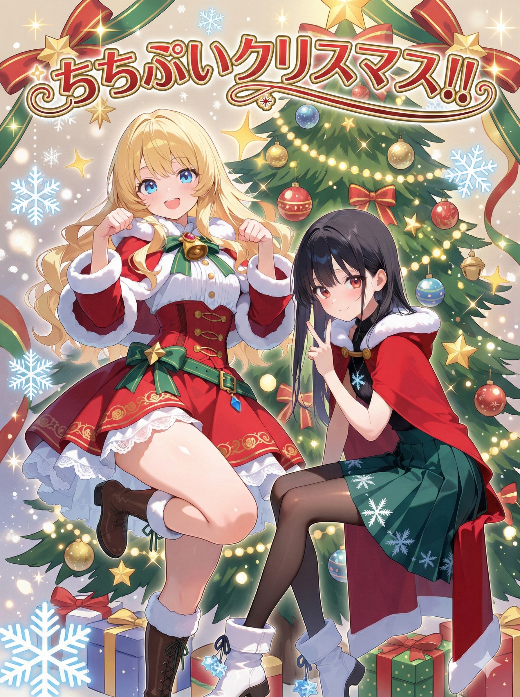 ちちぷいクリスマスカード🎄 | の人気AIイラスト・グラビア