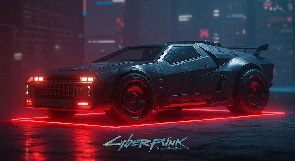 サイバーパンクスポーツカー