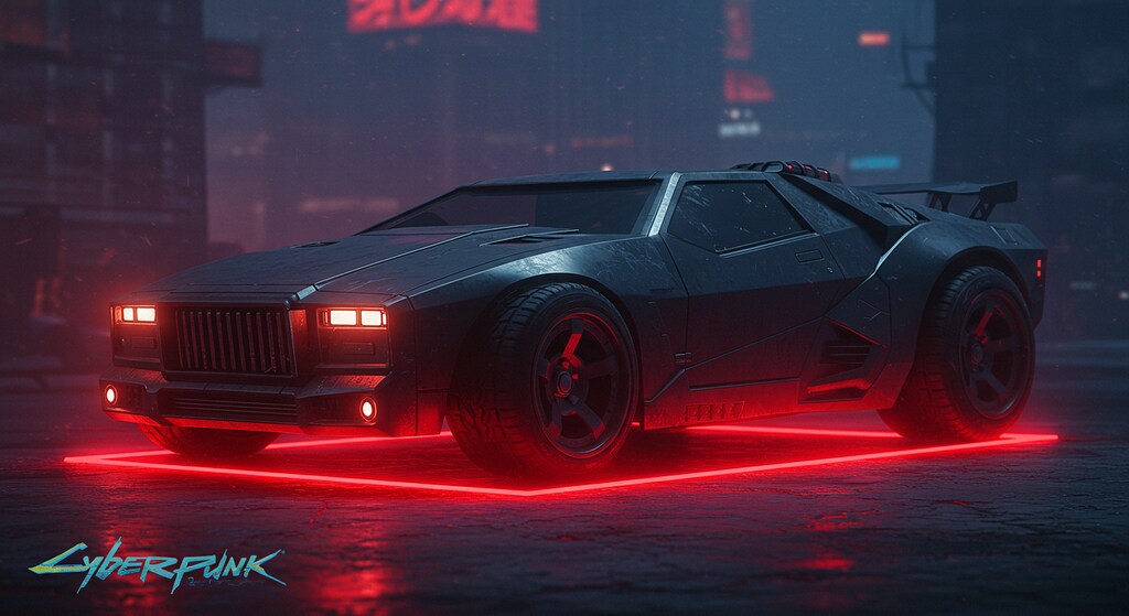 サイバーパンクスポーツカー