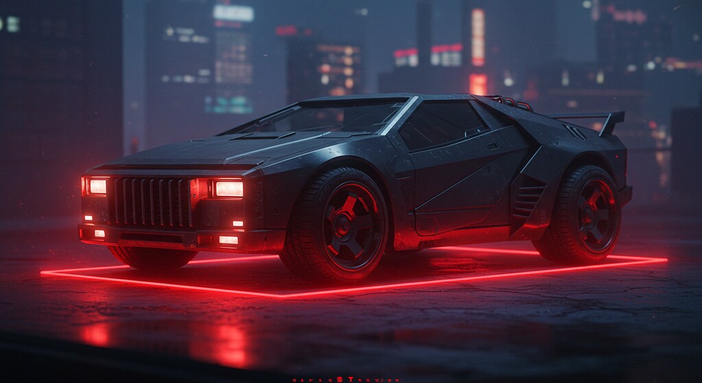 サイバーパンクスポーツカー