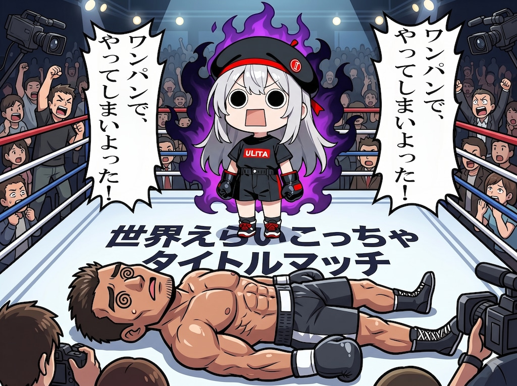 世界を制してしまいよったえらいこっチャンピオンえらいこっちゃ嬢
