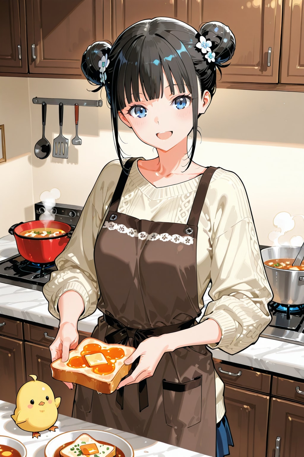 おだんごちゃん🍡✨と朝ごはん🍚✨　1/12