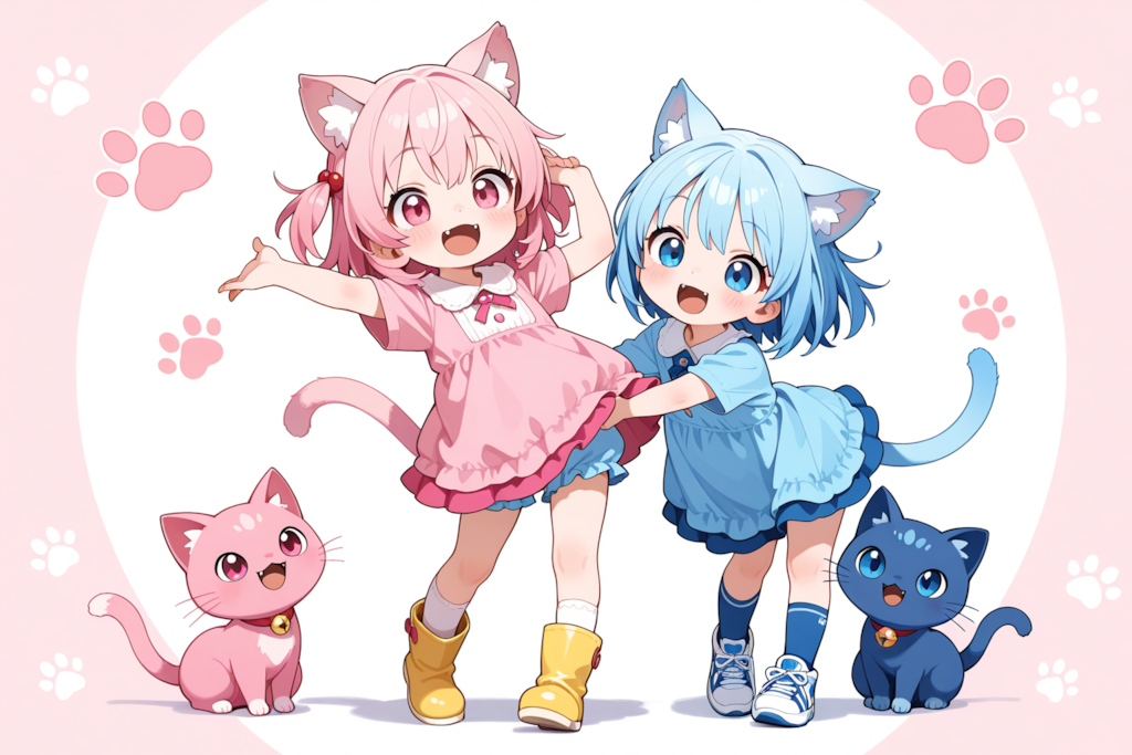 ねこちゃんとまきちゃんは双子だった！？