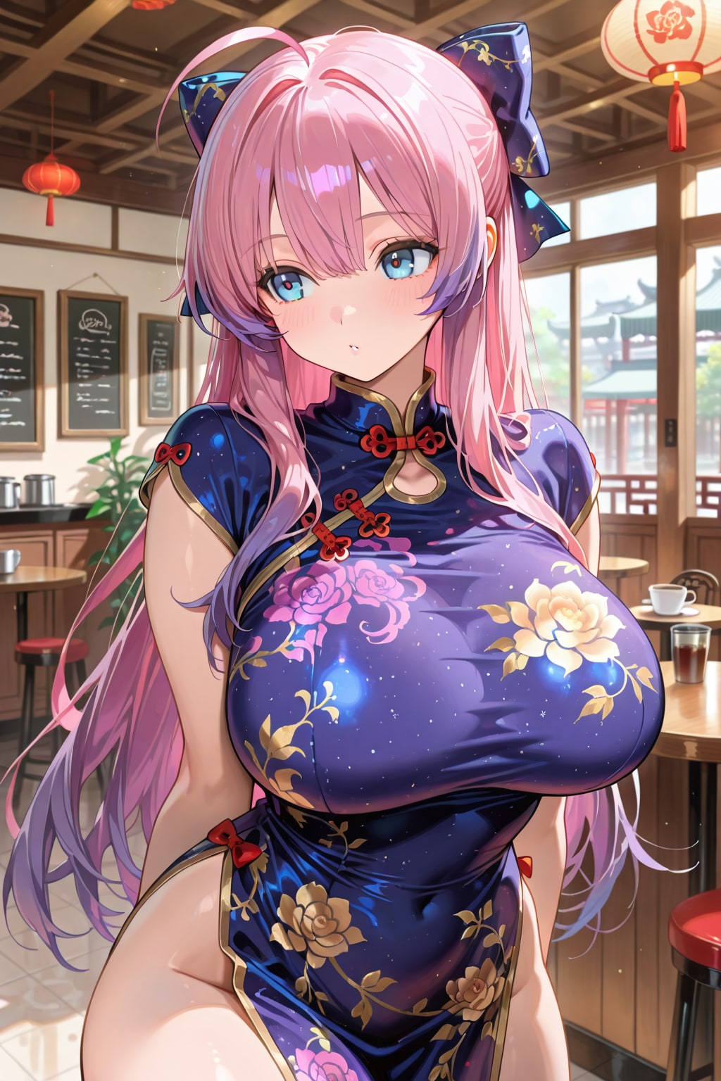 チャイナドレス娘 | の人気AIイラスト・グラビア