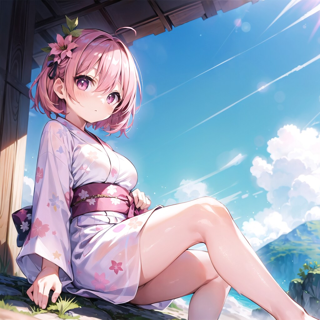ミニスカ和服ちゃん