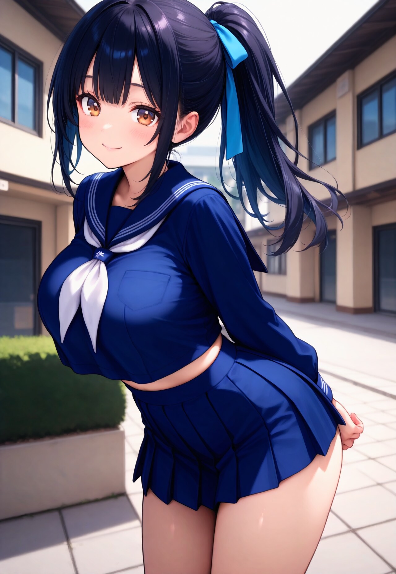 1166（紺のセーラー服）