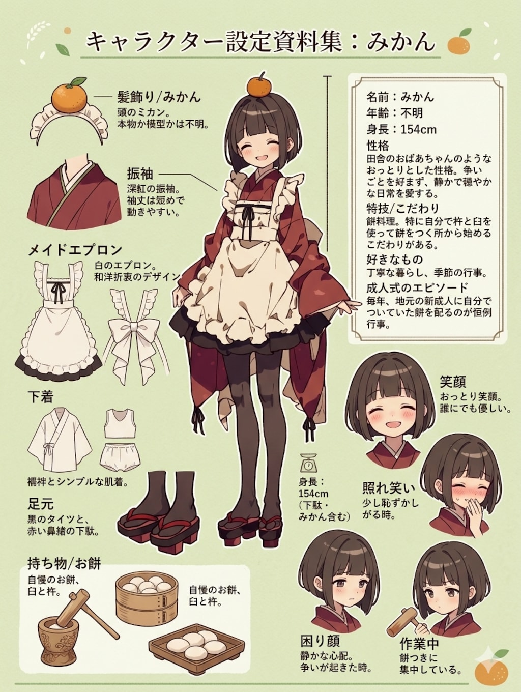 みかんちゃんキャラシート